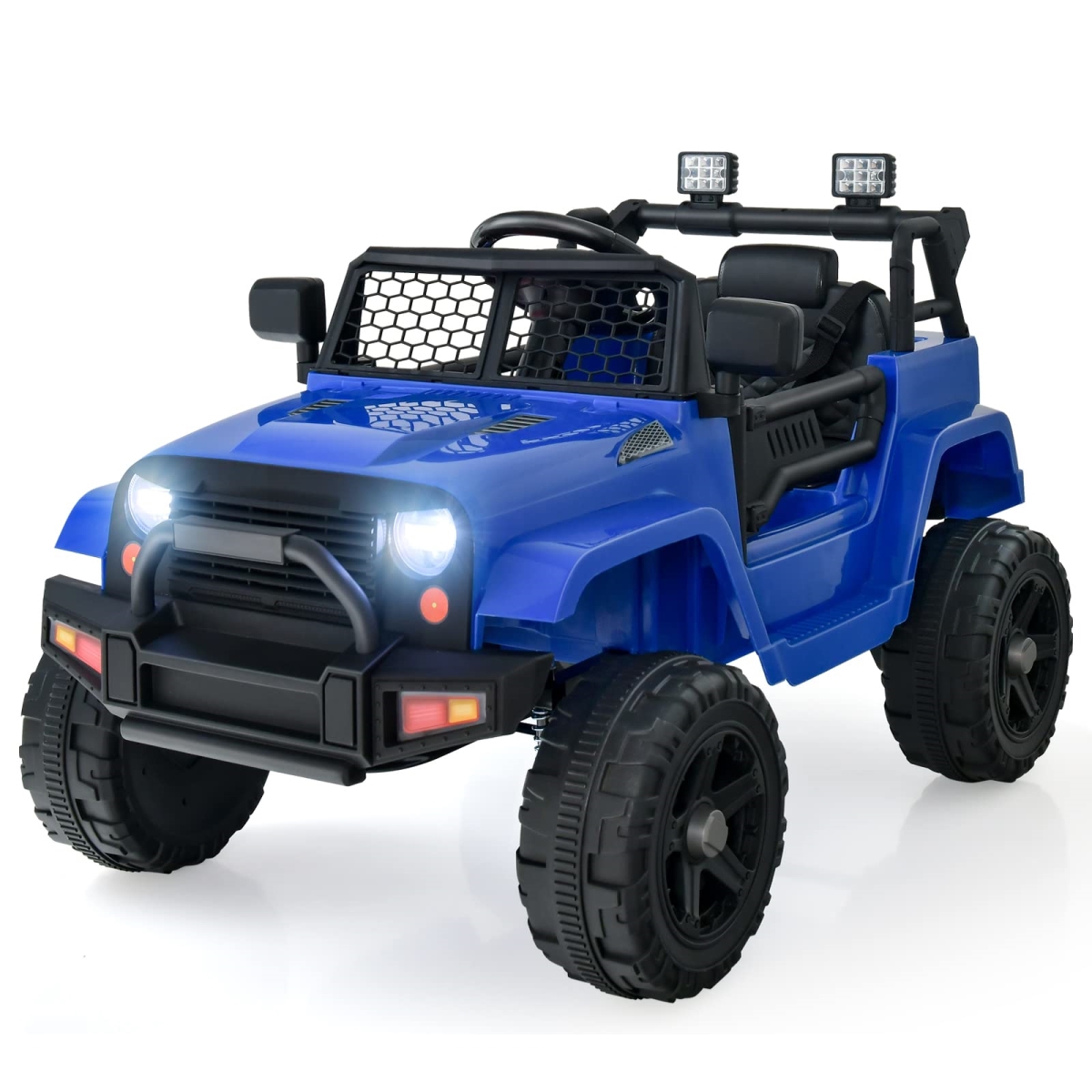 NT85116 OLAKIDS Kids Ride On Truck, 12V Electric Vehicle Car with Remote Control, Battery Powered Toys - Blue