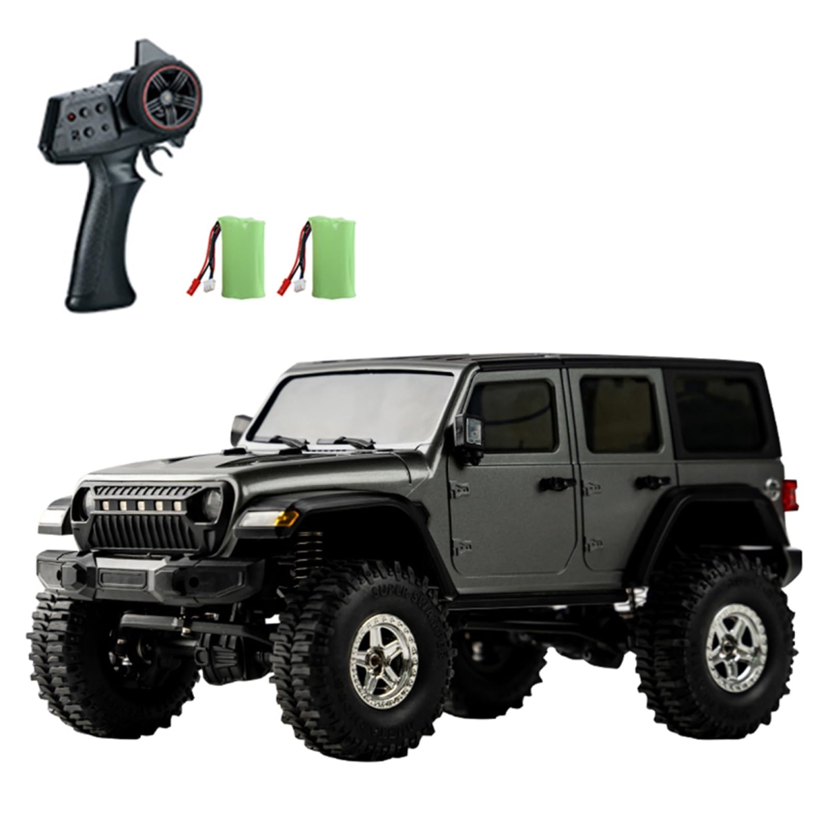NT85170 GoolRC Remote Control Crawler 4WD Truck, 1-18 Scale Remote Control, All-Terrain Off-Road Climbing Car with LED Light - Gray