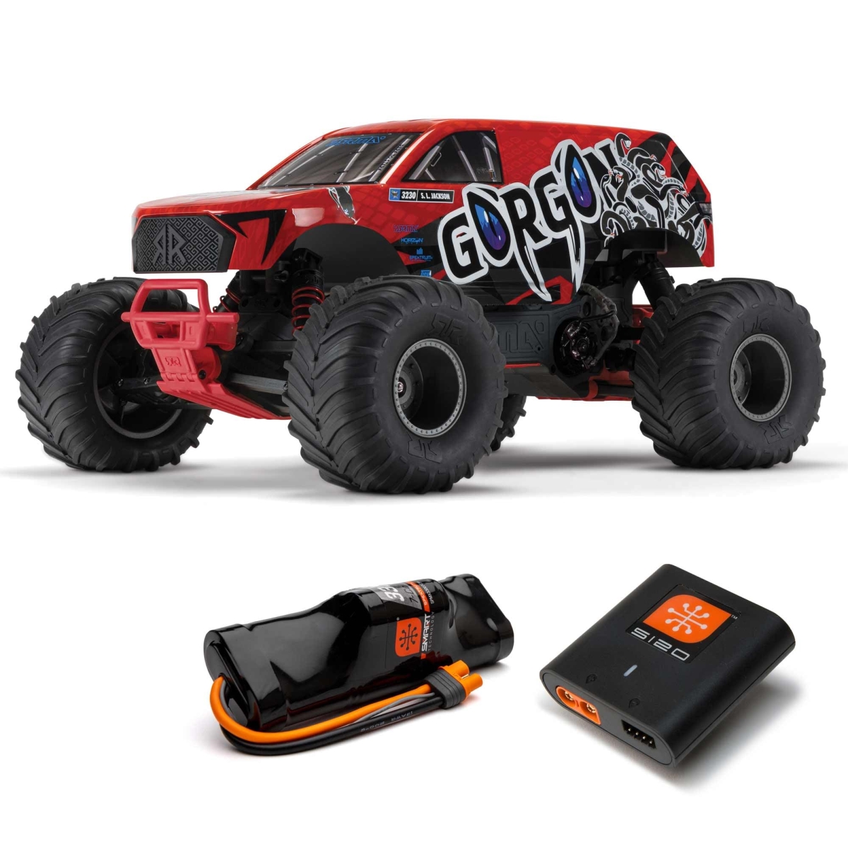 NT85518 ARRMA Remote Control Truck Gorgon 2WD MT 1-10 Scale RTR Red ARA3230ST2