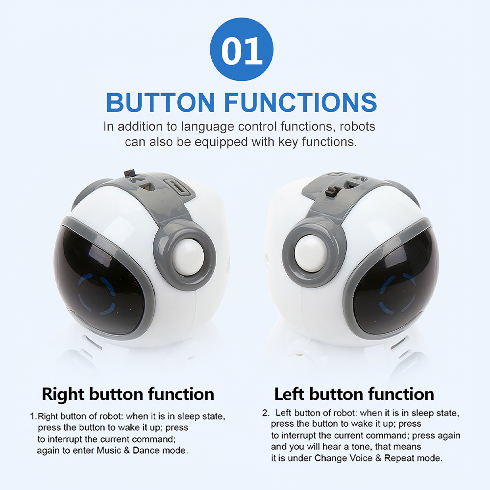 NT32272 Talking Interactive Dialogue Voice Recognition Pocket Remote Controlled Robot -  netjett