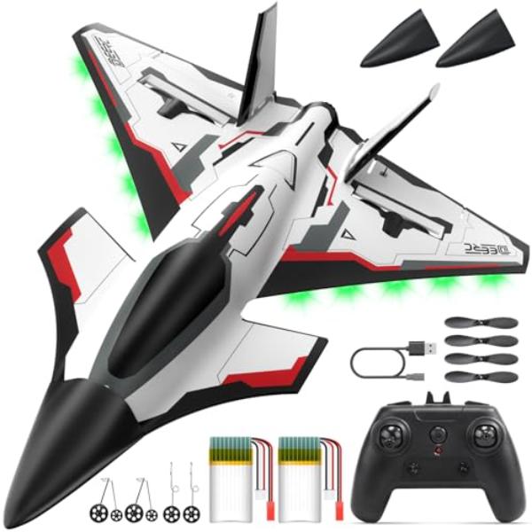 NT86068 DEERC Future Remote Control Plane 4 Channel Remote Control Jet with LED Lights