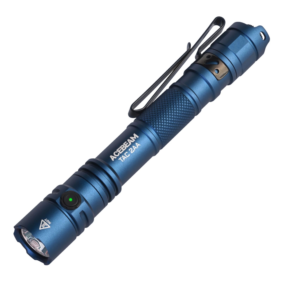 NT86070 ACEBEAM TAC 2AA EDC Tactical Dual Modes Rechargeable Flashlights, 1400 Lumens, Dual Switch Pocket LED Flashlights