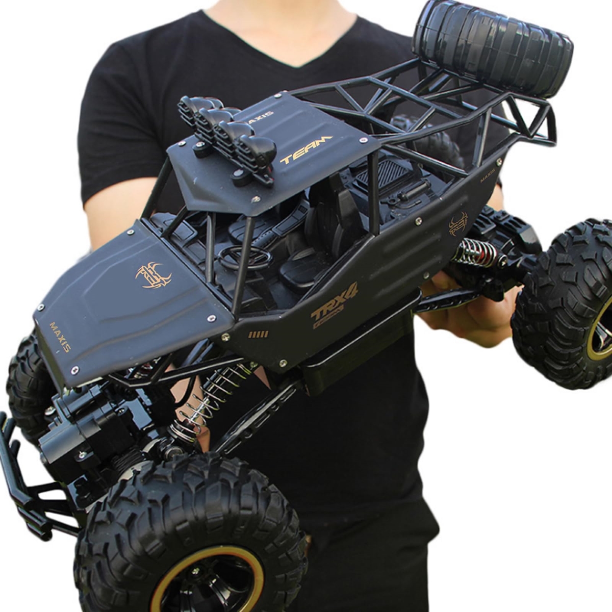 NT86124 Large Scale Remote Control Car 1-12 Scale Off Road Monster Truck Crawler with Head Lights & 4WD All Terrains Remote Control Car