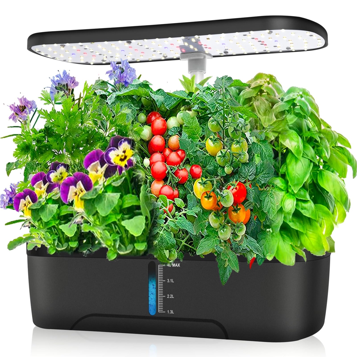 NT86171 Hydroponics Growing System, Indoor Herb Garden, 12 Pods with Grow Light & Automatic Timer