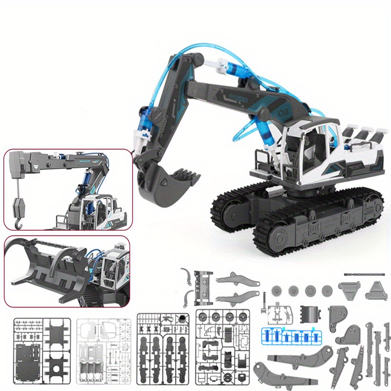 Picture of Netjett NT32276 Power Engineering Toys 3 in 1 Hydraulic Power Bulldozer