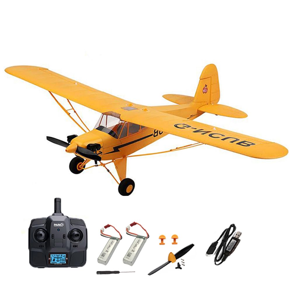 NT86702 Remote Control Plane J3-CUB with 1406 Brushless Motor & 5 Channel - Yellow