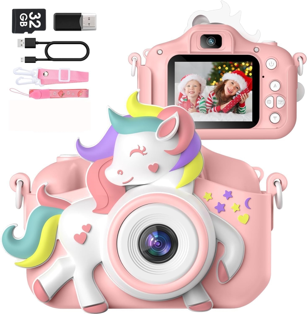 NT86796 Kids Camera 20.0 MP HD 1080P IPS Screen Dual Digital Toys Camera