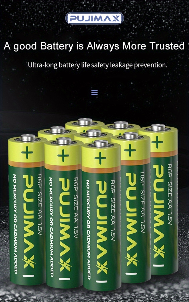 NT32289 1.5V Pujimax AA Battery Carbon Battery for Game Controller - 4 Piece, 8 Piece & 16 Piece