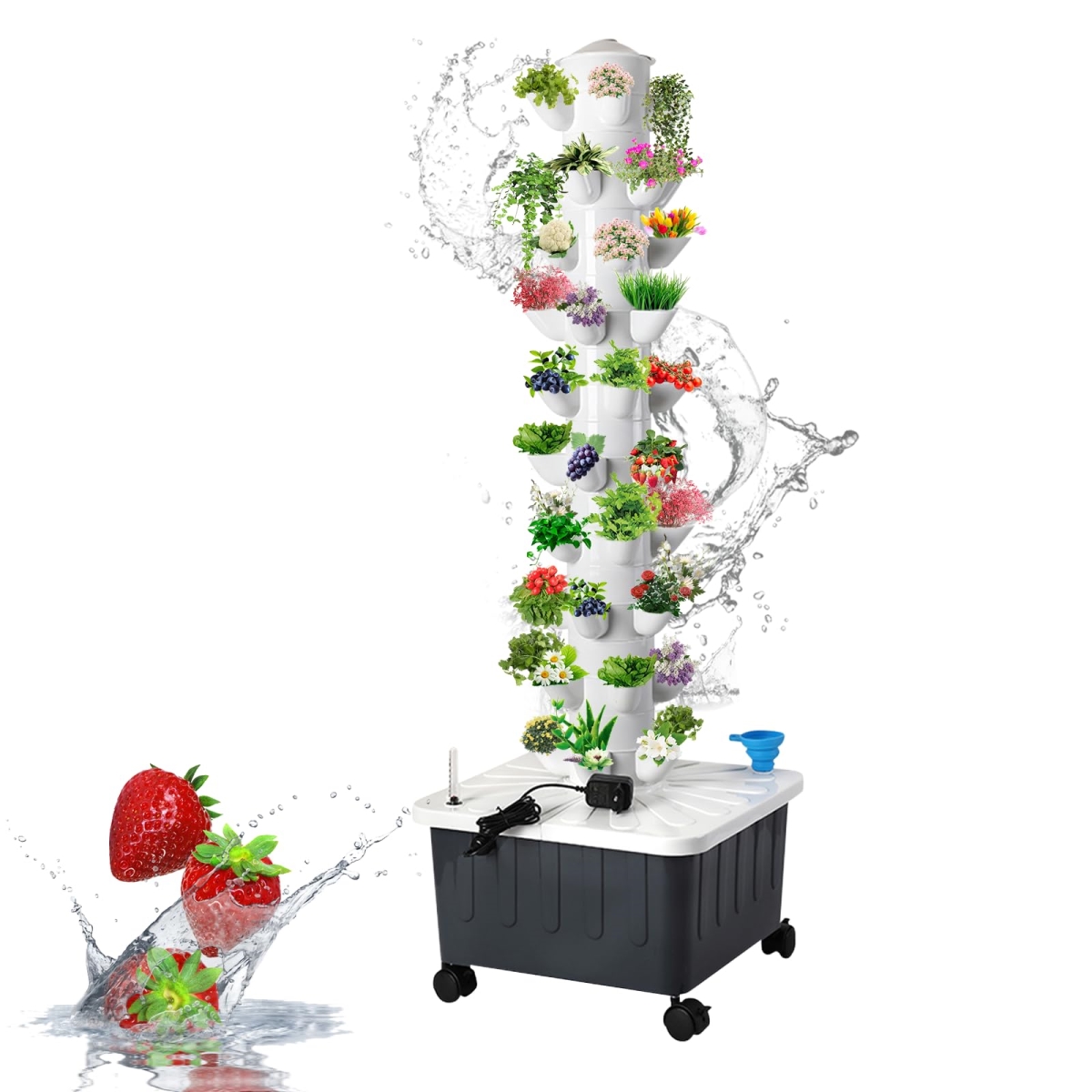 NT87338 Hydroponics Growing System Indoor Vertical Garden Planter Smart Garden Kit