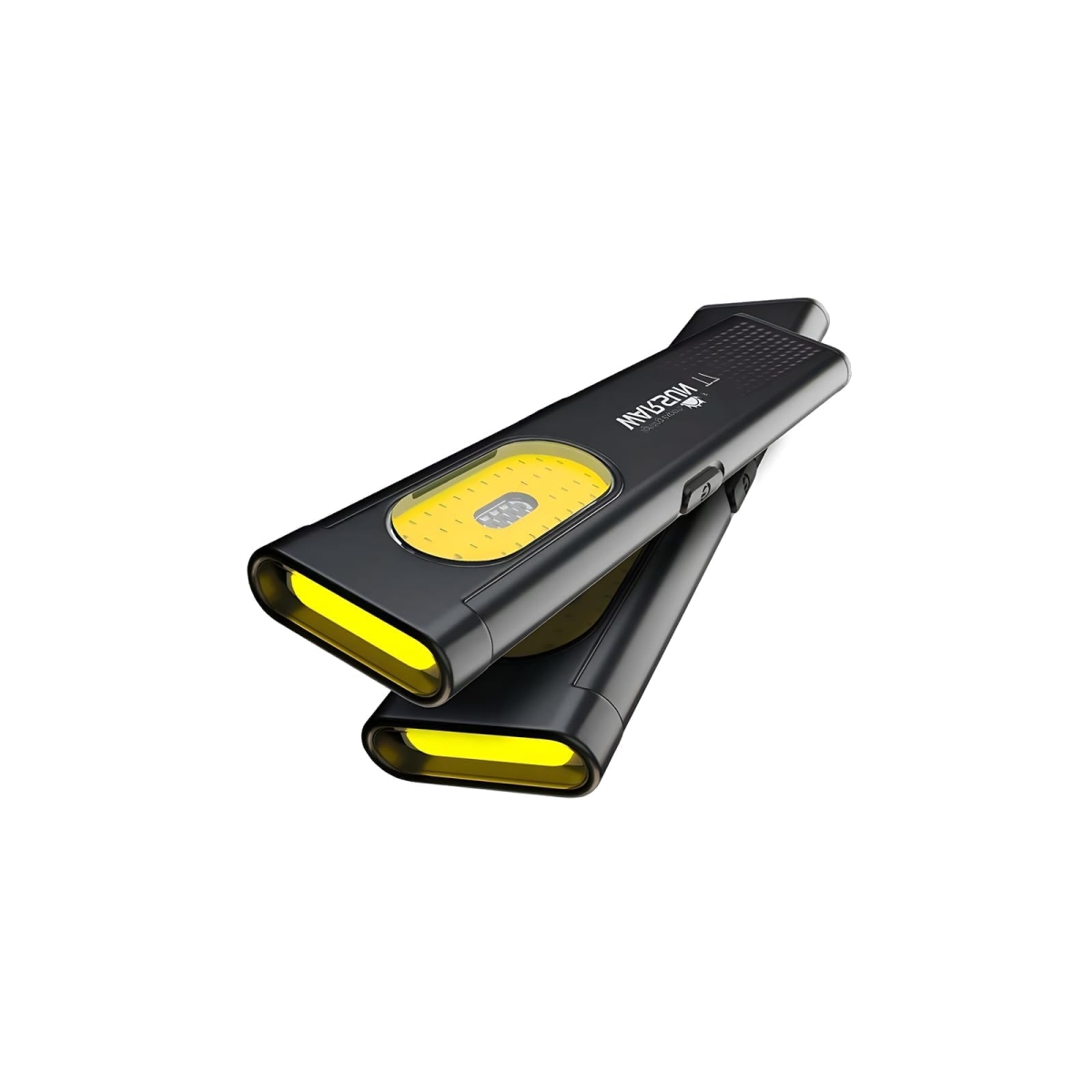 NT87894 WARSUN Compact Multi-Mode Pocket LED Flashlights 675lm, USB-C Rechargeable, Red & Blue Strobe - Black
