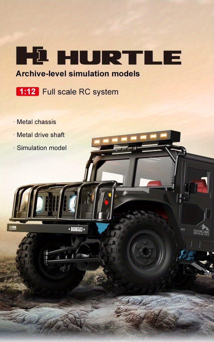 Picture of Netjett NT32300 Q121 1-12 Full Scale 2.4Ghz Four-wheel Drive Climbing Off-road High-Speed Vehicle
