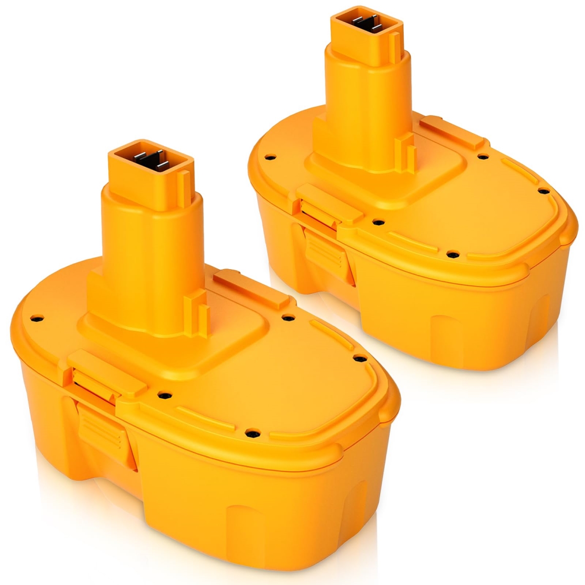 NT84266 4500 mAh Replacement Battery for Dewalt 18V NiMH Cordless Tools, Yellow - Pack of 2