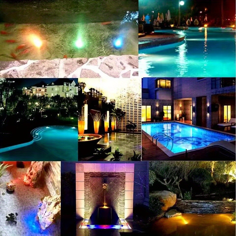 NT30944 IP68 Waterproof Multi-color Diving Pool LED Light Underwater Night Light