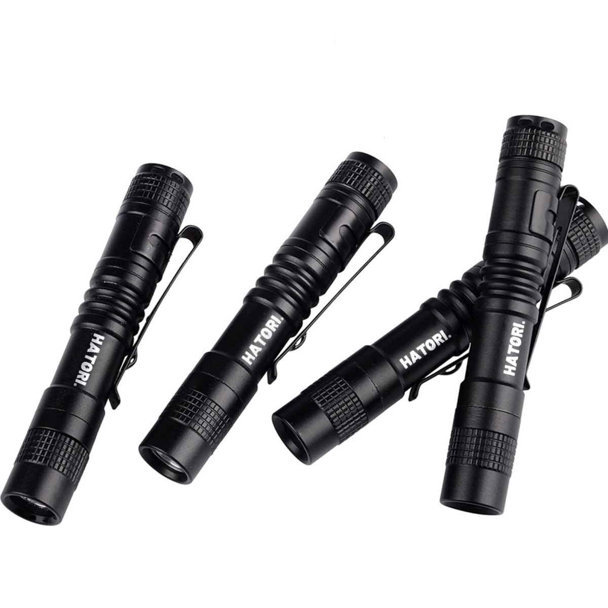 NT84982 LED Mini Flashlight, Bright Small Handheld Pocket Flashlights Tactical High Lumens Pen Light - Pack of 4