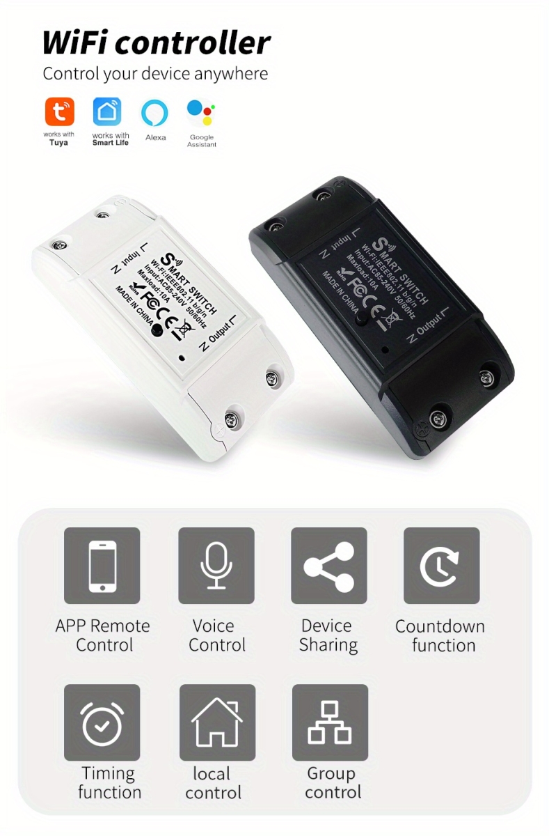 NT30951 Wi-Fi Smart Remote Control Switch