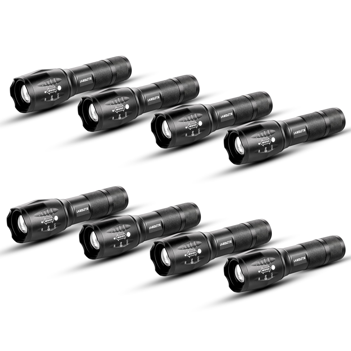 NT85471 LED Emergency Handheld Flashlights, Adjustable Focus, Water Resistant, 5 Modes, Tactical Torch