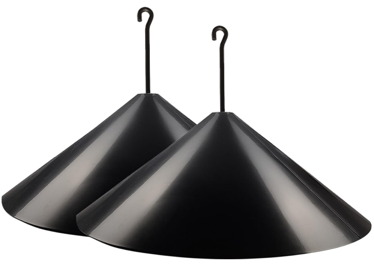 NT85639 Garbuildman Squirrel Baffle for Bird Feeder Pole, Outdoor Hanging Mount, 19 in. Diameter - Pack of 2