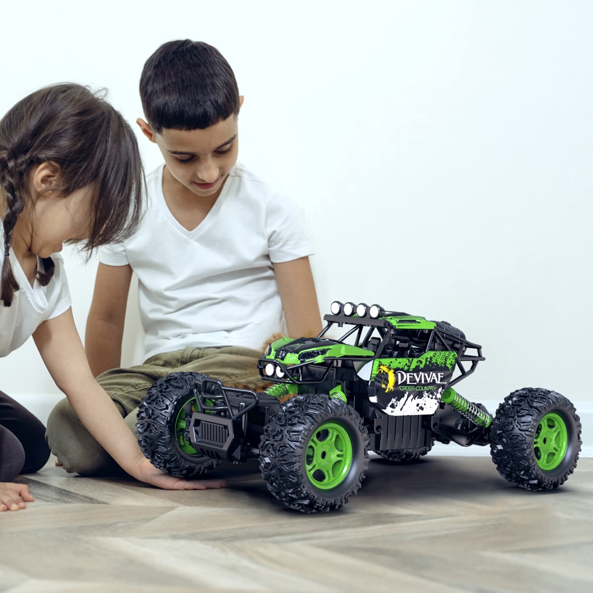 NT85797 CROBOLL 1-12 Scale Large Remote Control Car with Upgraded Lifting Function, 2.4 Ghz Remote Control, 20 KMH Monster Truck - Green
