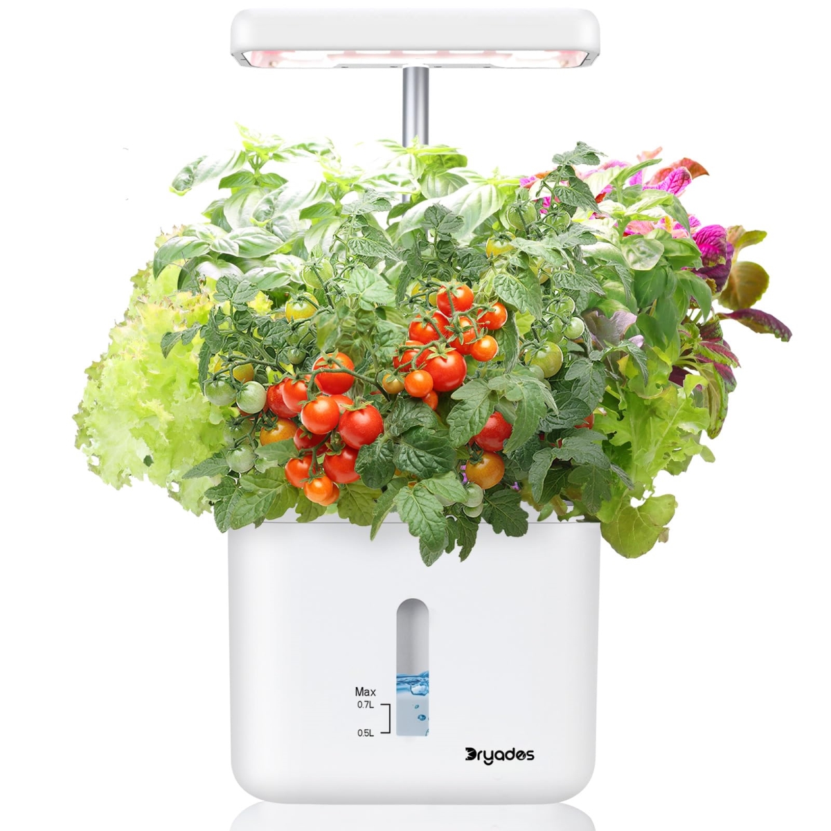NT86081 Indoor Garden Planter with LED Grow Light & Auto Timer, Self-Watering System