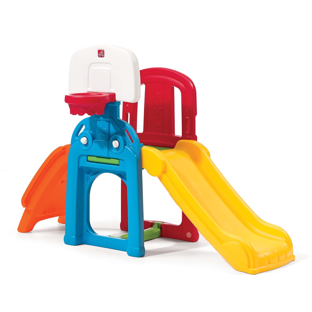 NT86286 Step2 Game Time Sports Climber Kids Playset with Slide, Climbing Wall & Basketball Hoop
