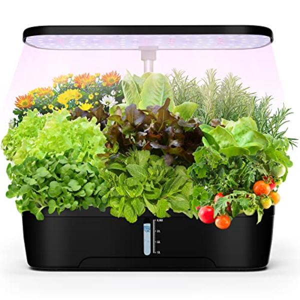 NT86622 Indoor Garden Hydroponics System with LED Grow Light, 12 Pods