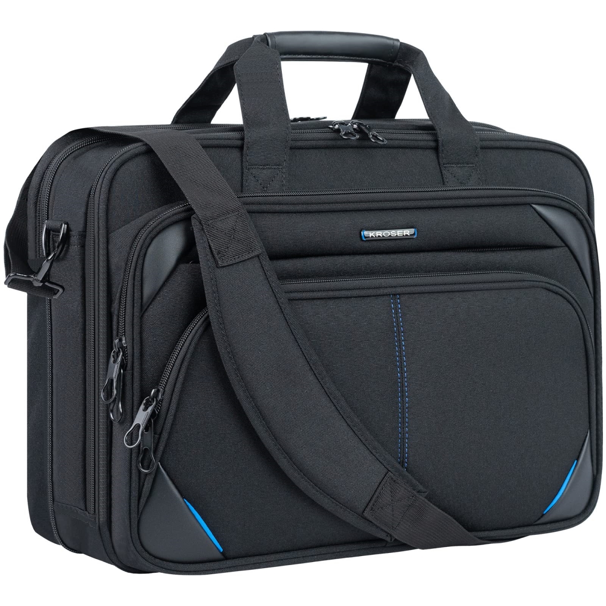 NT86707 17.3 in. KROSER Laptop Bag Premium Laptop Briefcase