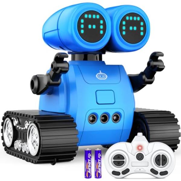 NT86752 Hamourd Emo Robot Toys with Walkie-Talkie, Gesture Sensing, Programming Motion, Dance Moves, Music, LED Eye