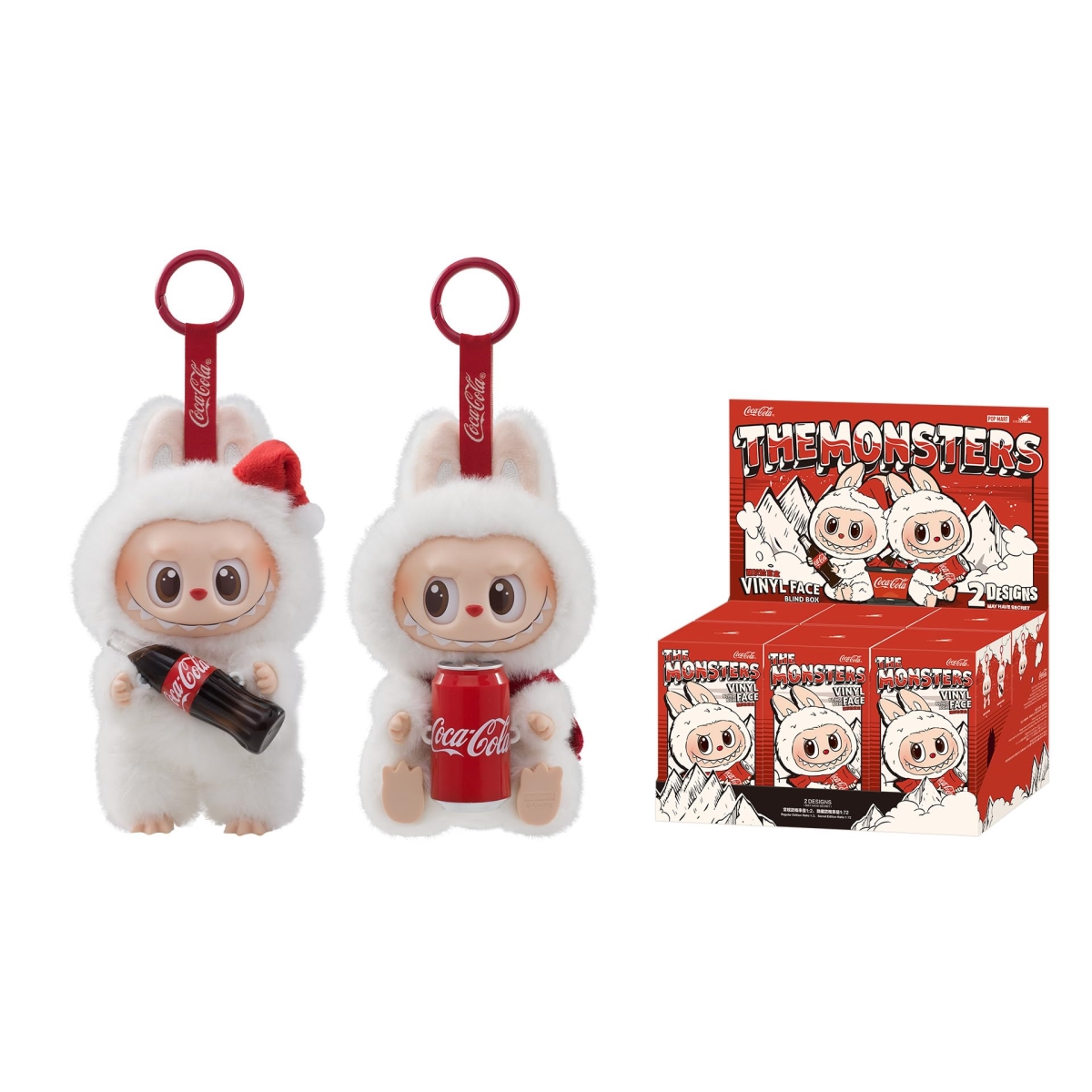 NT87001 POP MART The Monsters COCA-COLA Series Vinyl Face Blind Box, Random Design Collectible Figure - 6 Piece
