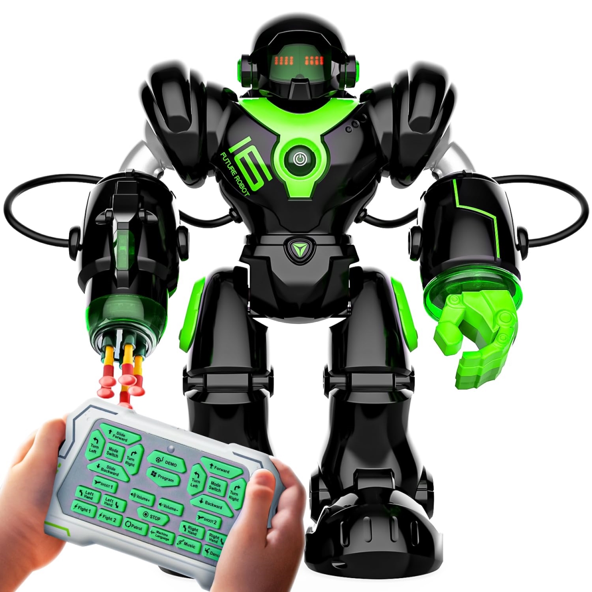 NT87505 BEZGAR TR300 Smart Programmable Dancing Remote Control Emo Robot for Kids