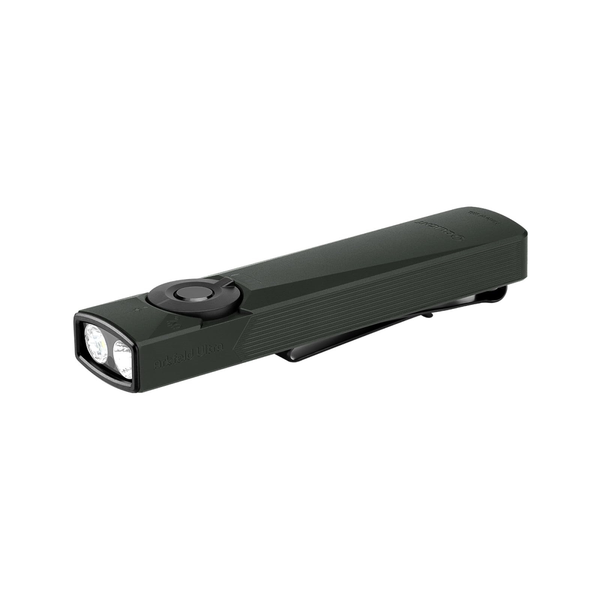 NT87607 OLIGHT Arkfeld Ultra 1400 Lumens EDC Flat Flashlights - Rechargeable Pocket Light - Olive Gray