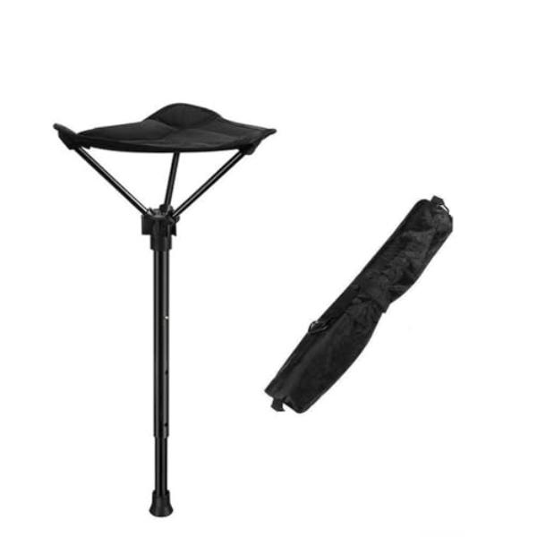NT87650 One Leg Adjustable Telescoping Stool for Camping, Hiking, Picnic & Travel