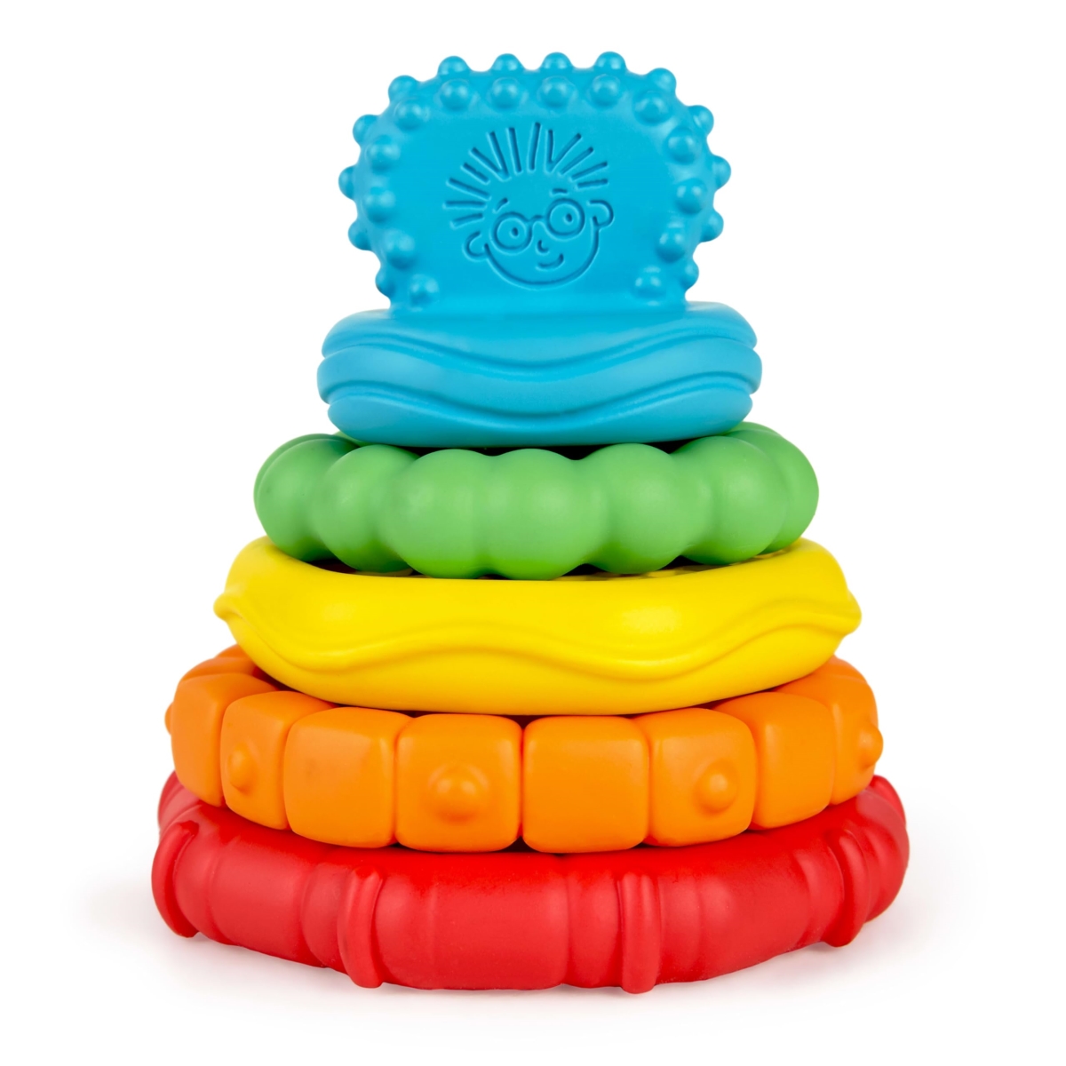 NT87726 Baby Einstein Stack & Teethe Multi-Textured Teether Toys Set - 5 Piece