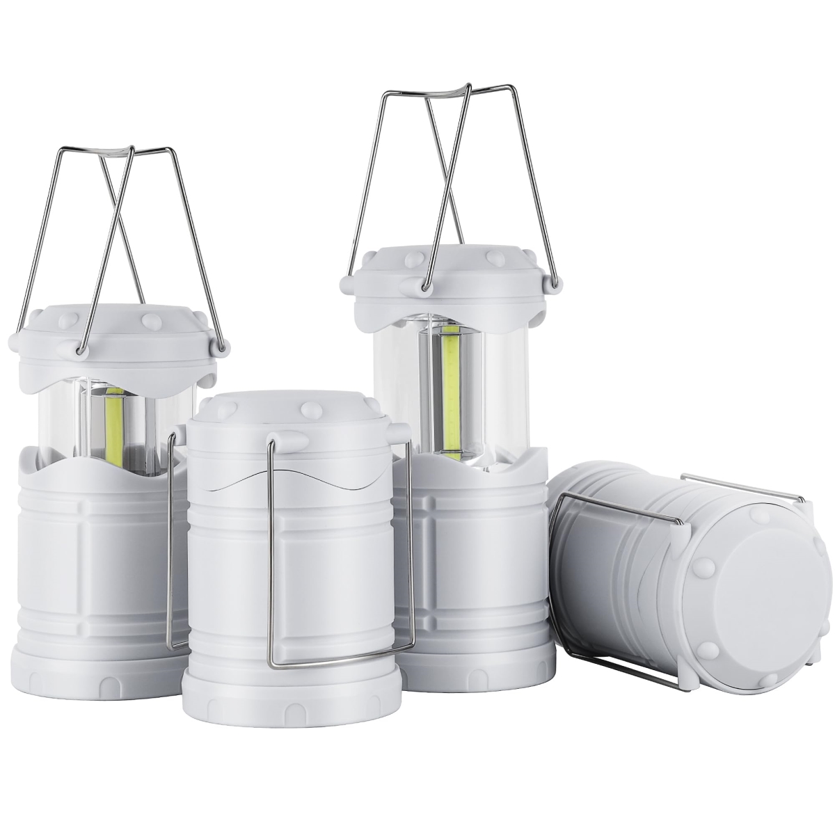 NT87734 Lichamp LED Camping Lantern Battery Powered Flashlights for Home & Outdoor, Emergency Use - Pack of 4