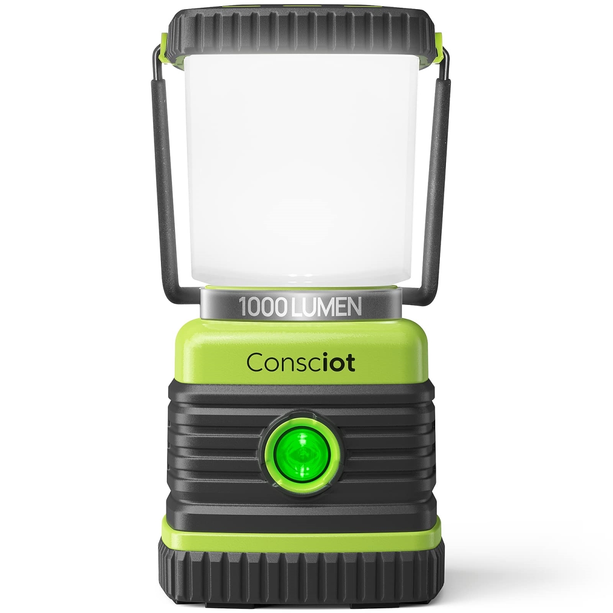 NT87761 LED Camping Lantern, Consciot Battery Powered LED Lantern Flashlights, 1000 Lumens - 4 Light Modes, IPX4 Waterproof