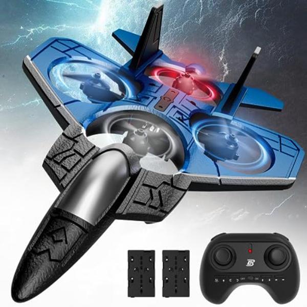 NT87837 BEZGAR Remote Control Fighter Airplane F-22 Raptor Mini Drone Remote Control Jet Plane