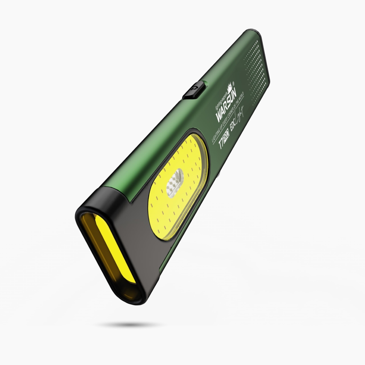 NT87893 WARSUN Compact Multi-Mode Pocket LED Flashlights 675lm, USB-C Rechargeable Strobe, Red & Blue - Green