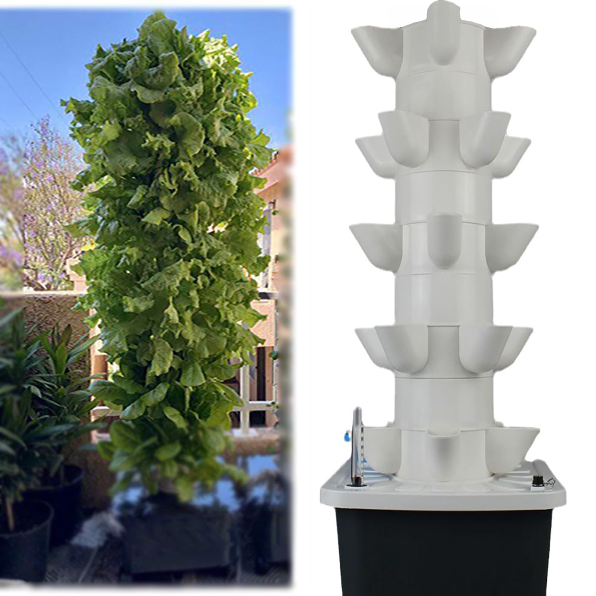 NT87933 Hydroponics Growing System Kit Tower - Large