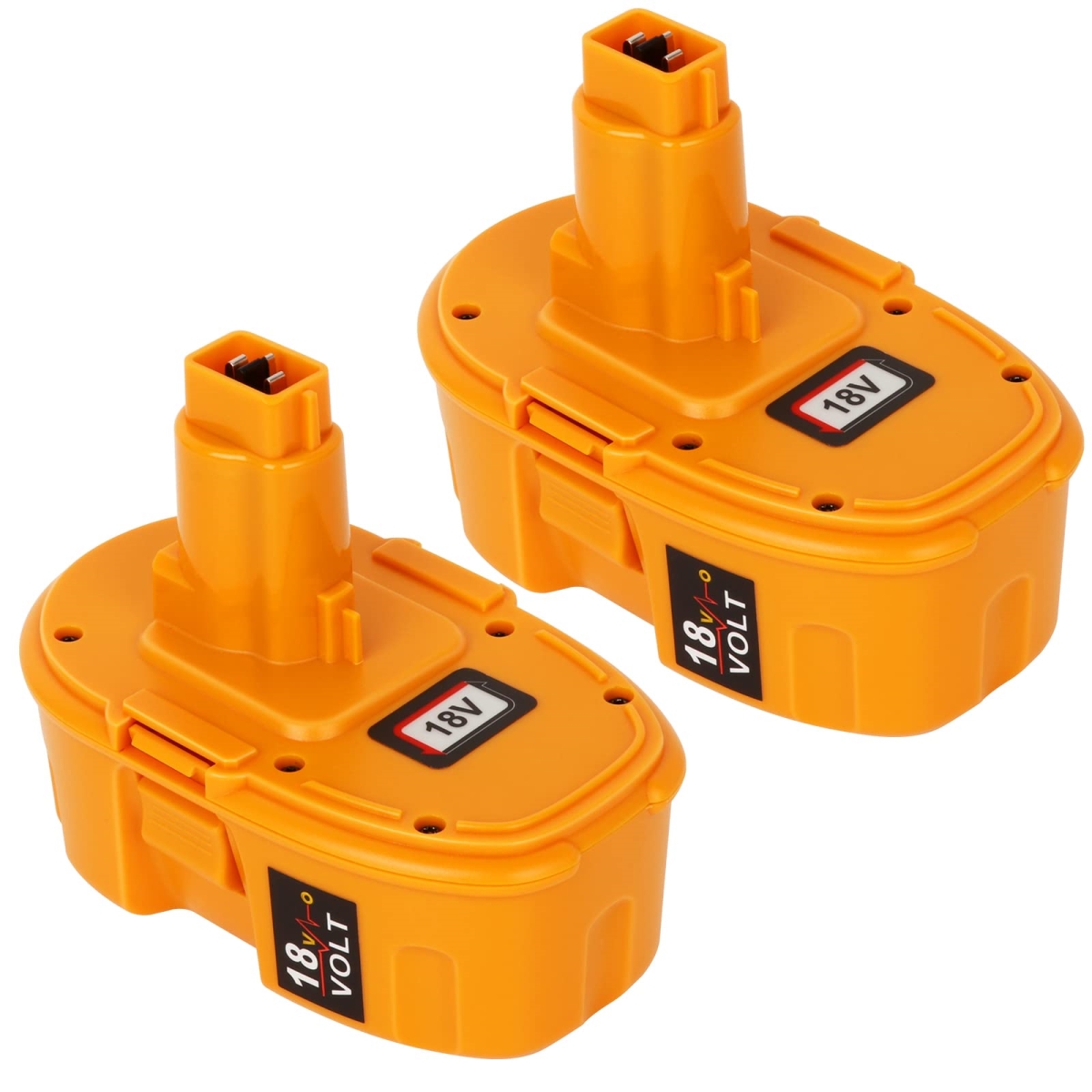 NT88099 KINGTIANLE 18V 4.5Ah Replacement Battery for Dewalt 18 Volt XRP - Pack of 2