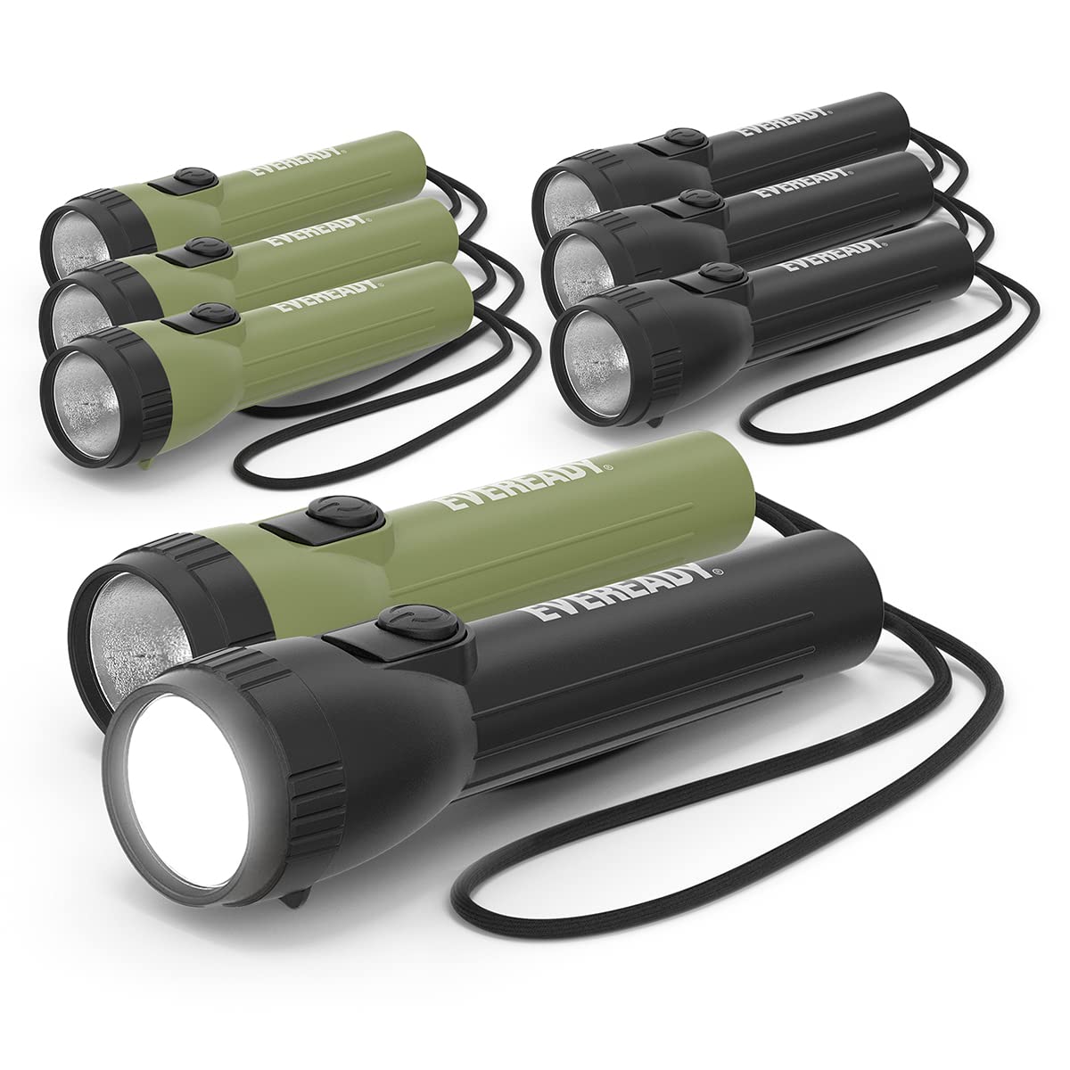 NT83869 Eveready LED Flashlights with Batteries-Included - Pack of 8