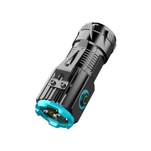 NT84589 Mini Multifunction Rechargeable 1000 Lumens LED Flashlights with Emergency Strobe Light