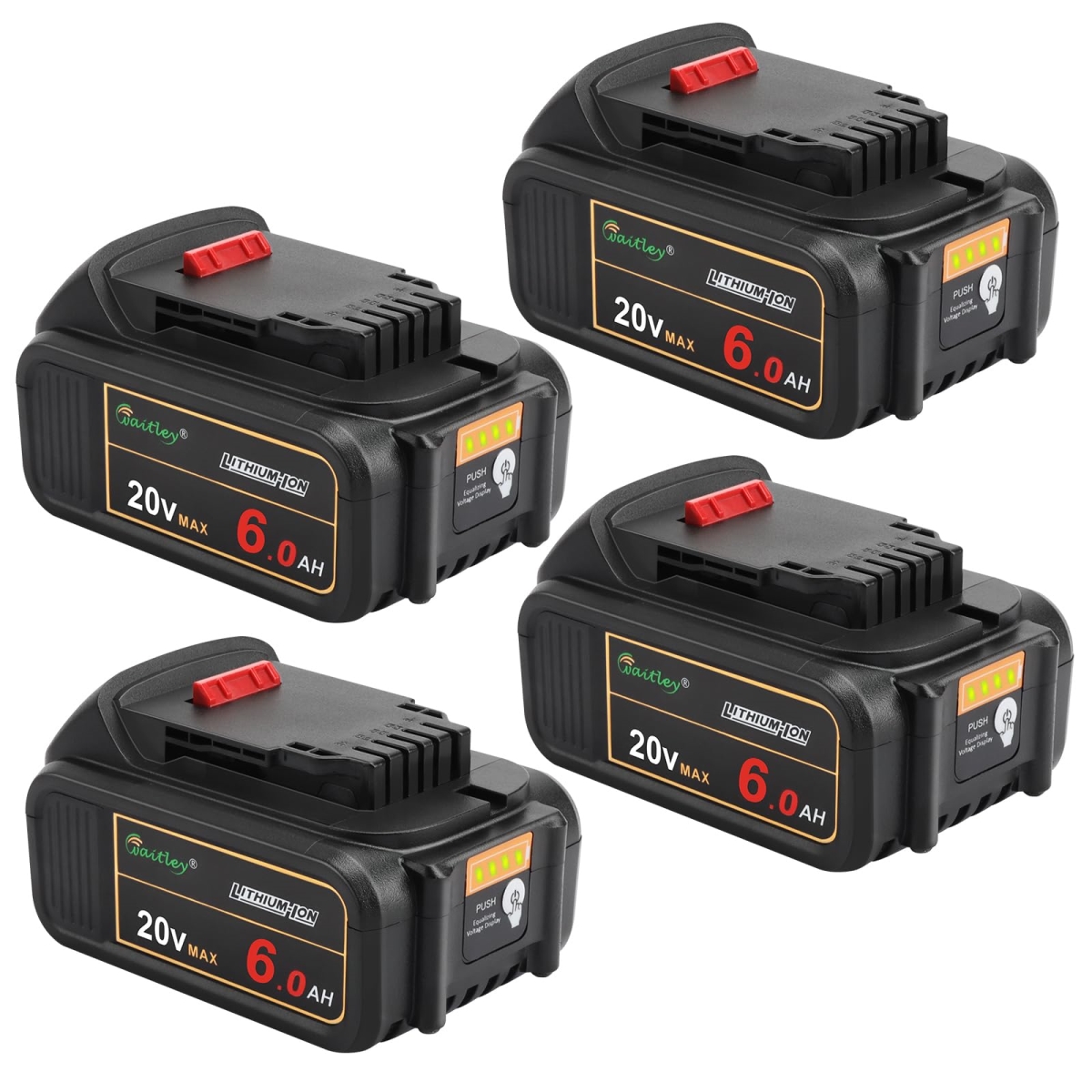 NT84694 Waitley 20V 6A Replacement Battery for Dewalt Cordless Tools