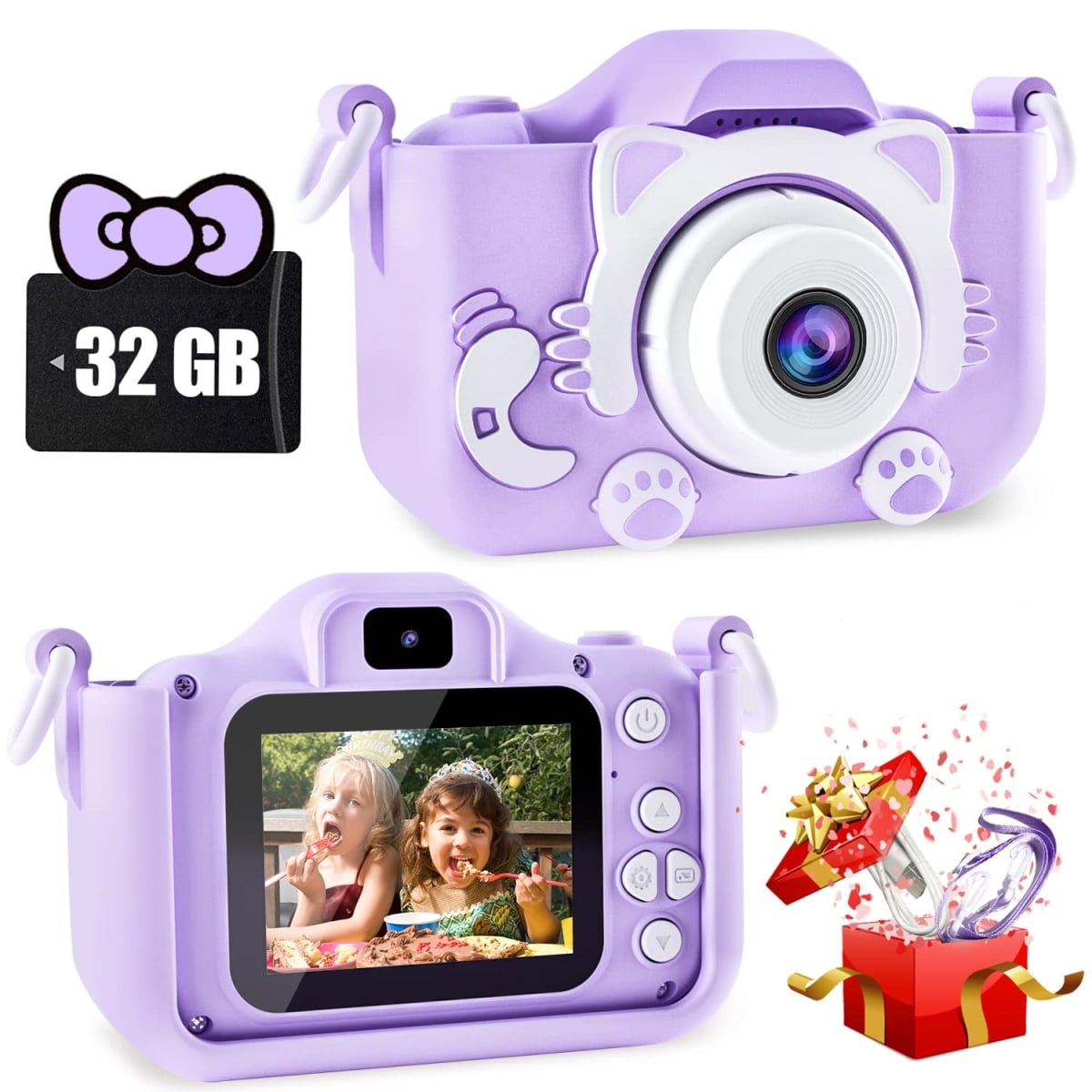 NT84700 Kids Digital Camera with Video & Selfie Features for 3-12 Age