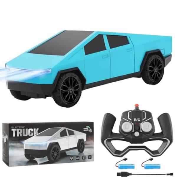 NT84959 Remote Control Pickup Truck, 1-24 Scale Racing Car Model, Rechargeable, for Adults & Boys - Blue