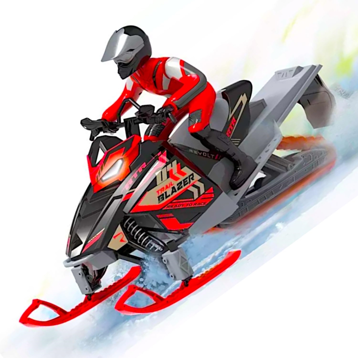NT85144 POCO DIVO Trail Blazer Remote Control Snowmobile, 1-6 Scale Racing Sports Motorbike