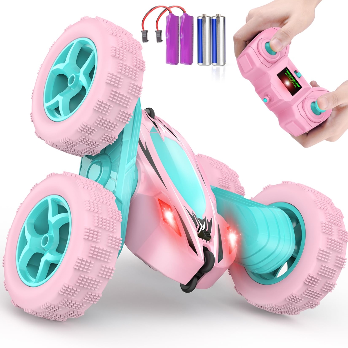 NT85304 2.4 Ghz Remote Control Car, 4WD Fast Remote Control Car, Double Sided 360 Deg Rotating Monster Truck