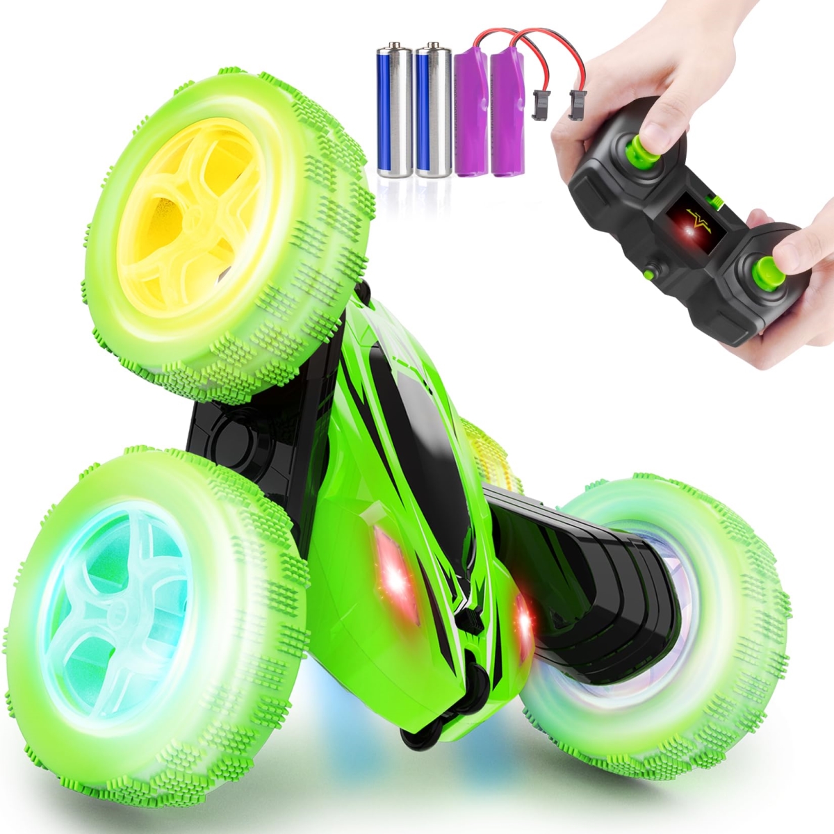 NT85310 Remote Control Car, 2.4 Ghz 4WD-Fast Remote Control Car, Double Sided 360 Deg Rotating Monster Truck