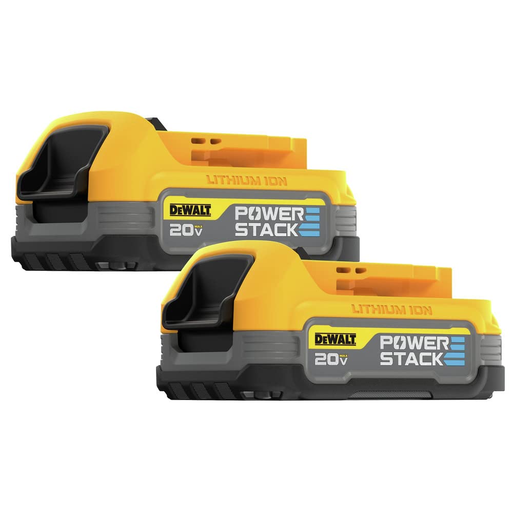 NT85389 DEWALT 20V MAX POWERSTACK Lithium-Ion Battery - Pack of 2
