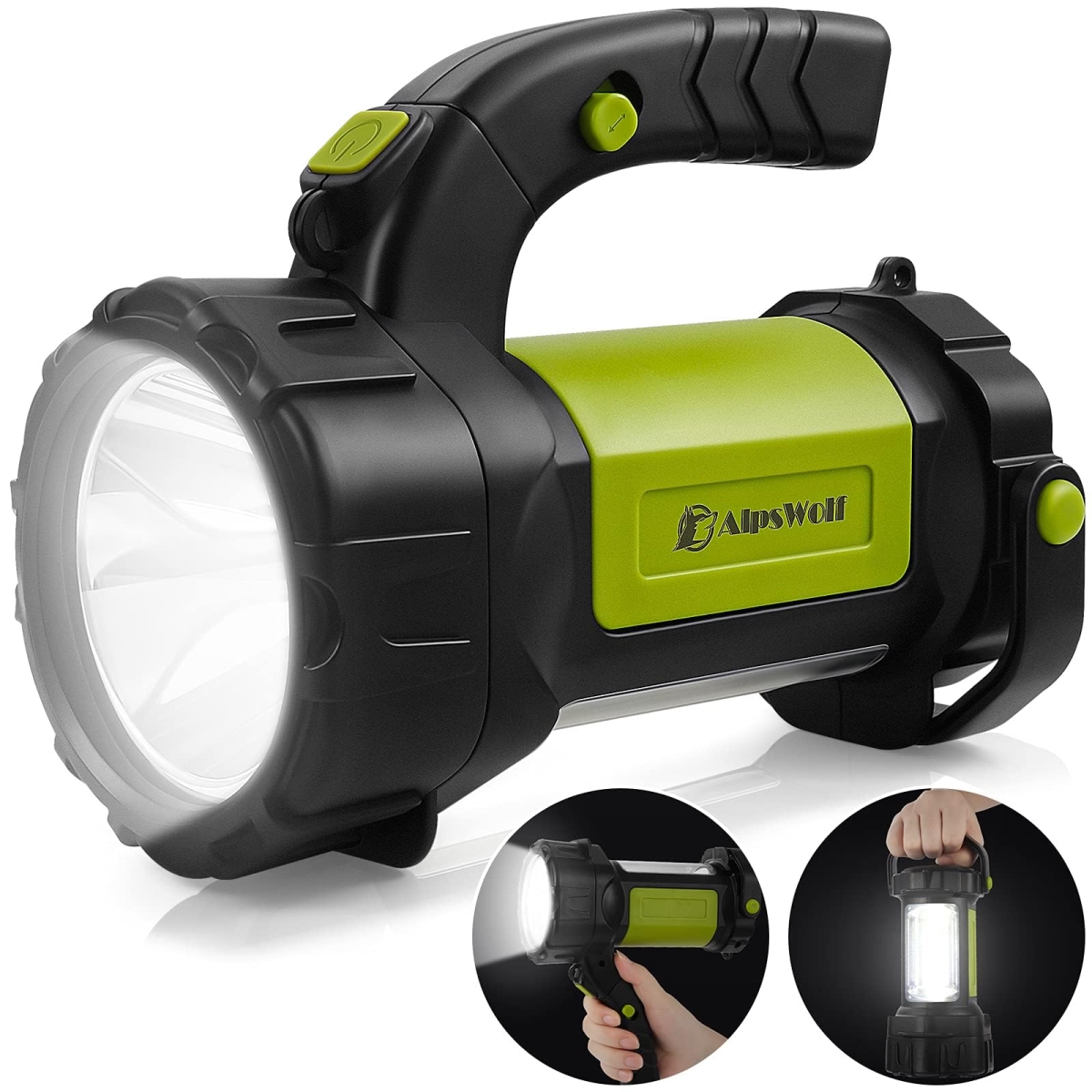 NT85444 Camping Lantern Rechargeable, AlpsWolf LED Flashlights Spotlight with 800lm, 3600 Capacity Battery