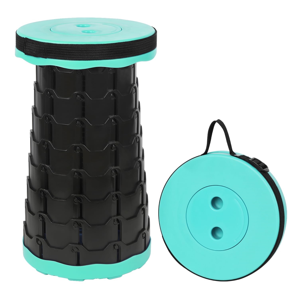 NT86060 Camping Stool Portable Collapsible Folding Chair, 400 lbs Capacity, Lightweight for Outdoor Activities, Green, Medium