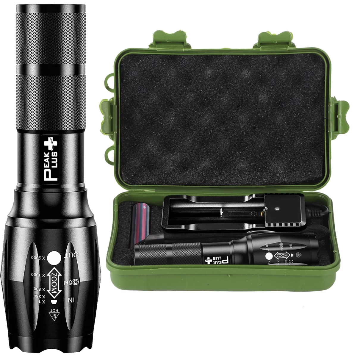 NT86263 Peak Plus Rechargeable Tactical Flashlights LFX1000